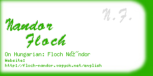 nandor floch business card